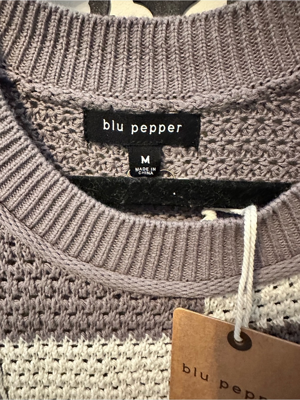 Checkered Knit Sweater - Picture 2 of 3